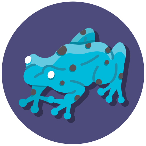 blauer pfeilgiftfrosch kostenlos Icon blauer pfeilgiftfrosch kostenlos Icon