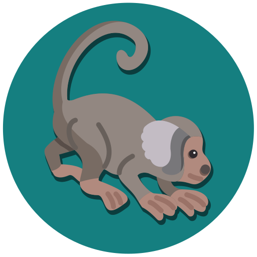 weißbüschelaffe kostenlos Icon