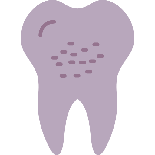 dientes infectados icono gratis