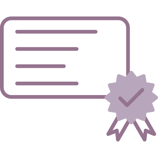 certificado icono gratis