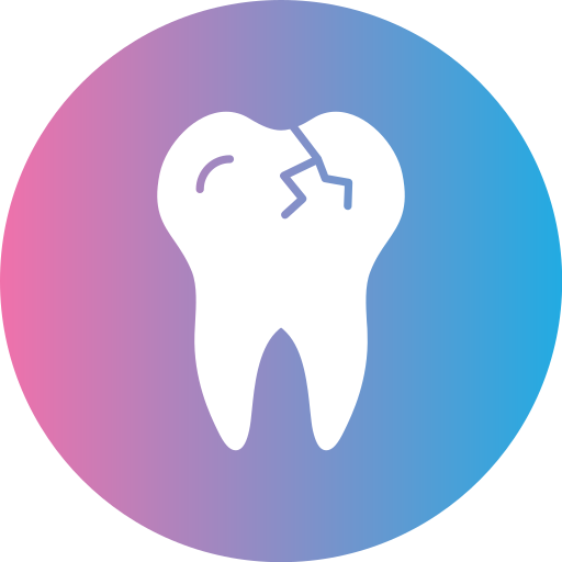 Broken tooth free icon