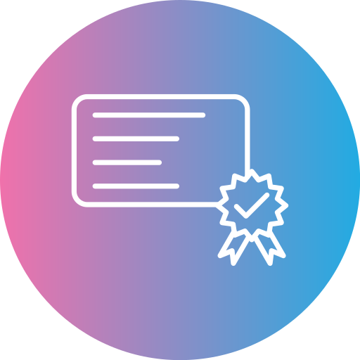 certificado icono gratis