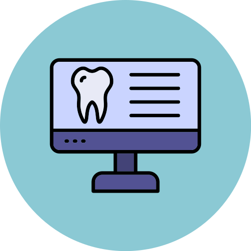 informe dental icono gratis