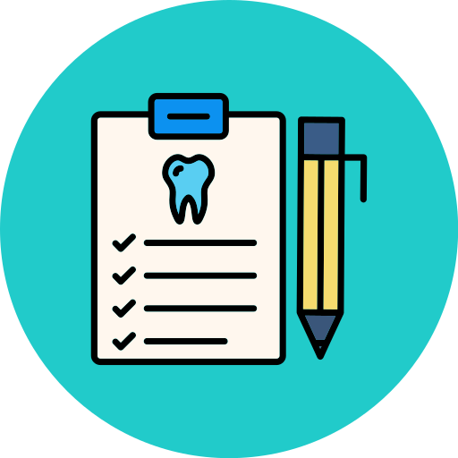 informe dental icono gratis