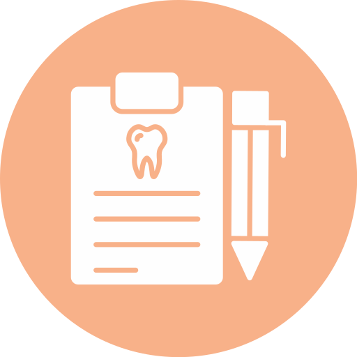 informe dental icono gratis