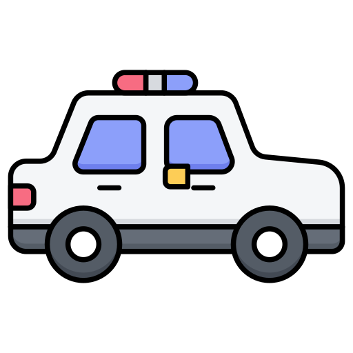 coche de policía icono gratis