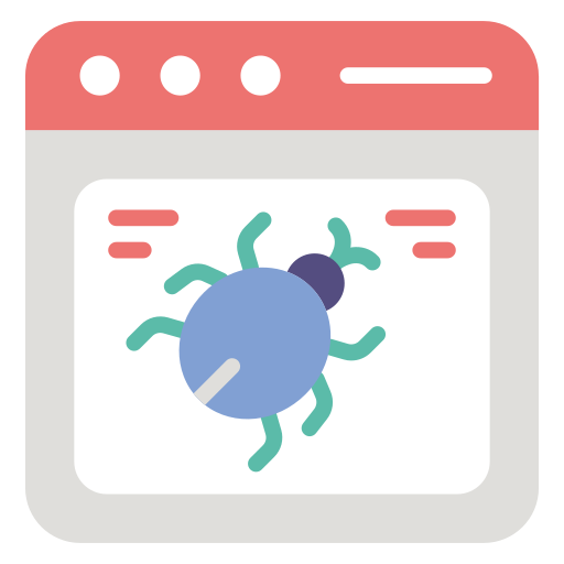 Website virus free icon