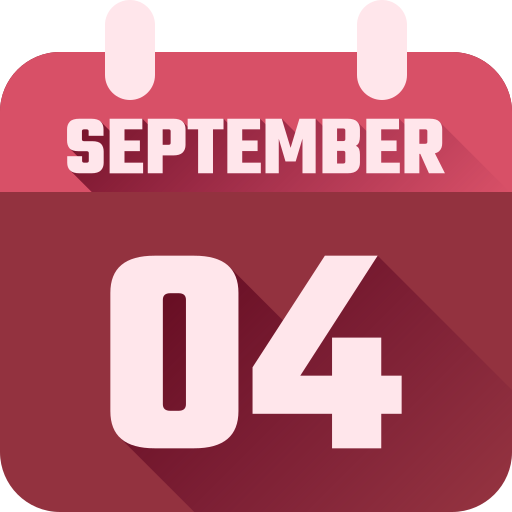 4 de septiembre icono gratis