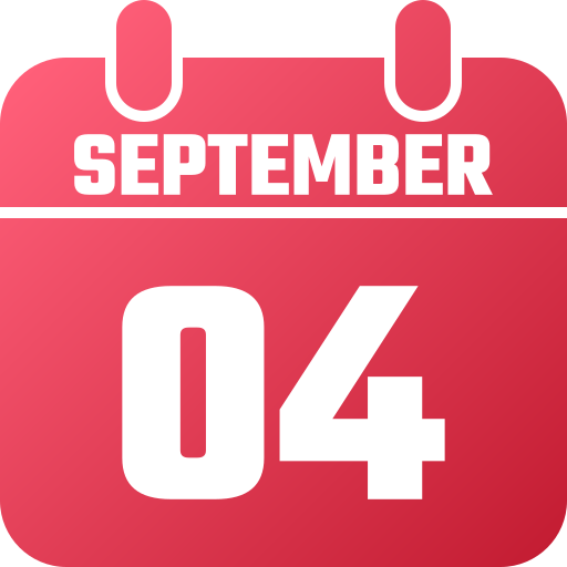 4 de septiembre icono gratis