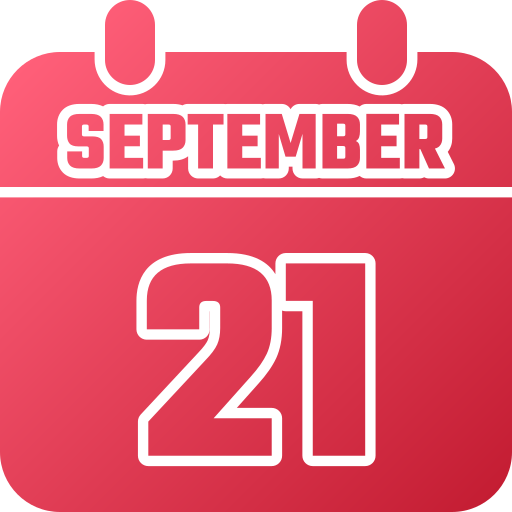 21 de septiembre icono gratis