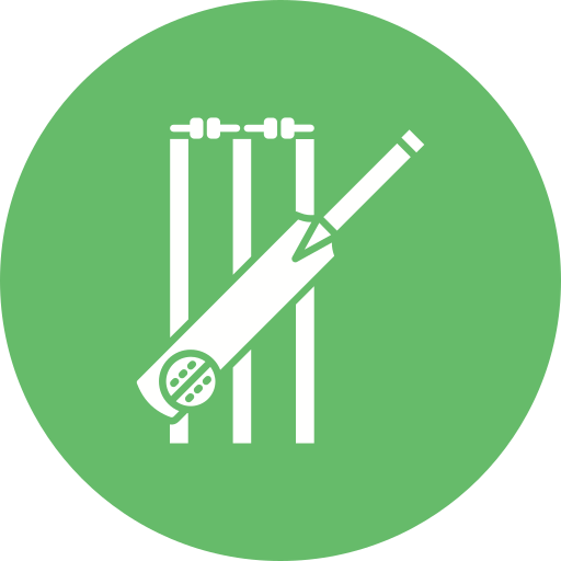 partido de cricket icono gratis