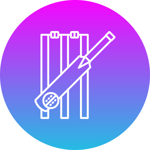 partido de cricket icono gratis