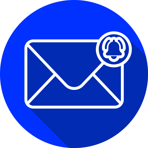 notificación por correo electrónico icono gratis