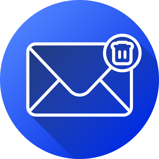 eliminar correo icono gratis