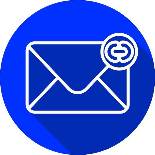 correo electrónico vinculado icono gratis