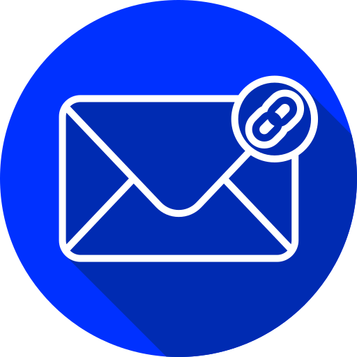 correo electrónico vinculado icono gratis