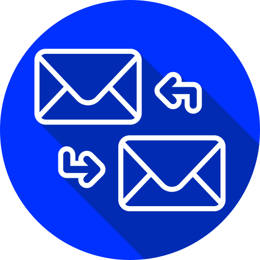 transferencia de correo electrónico icono gratis