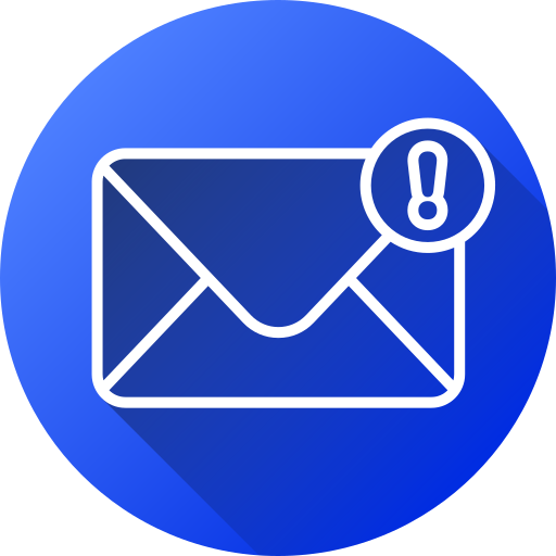 alerta de correo electrónico icono gratis