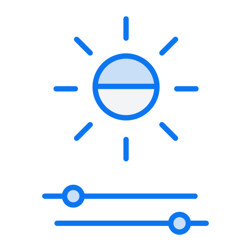 Contrast adjustment free icon