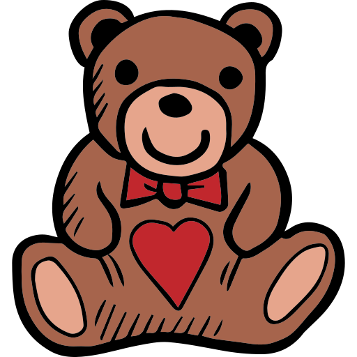 oso de peluche icono gratis
