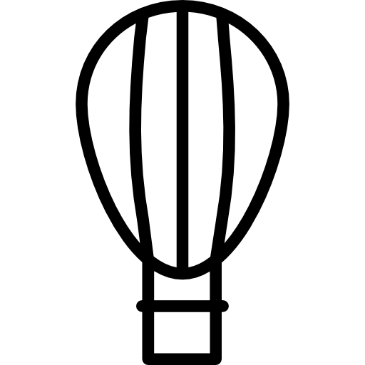 globo aerostático icono gratis