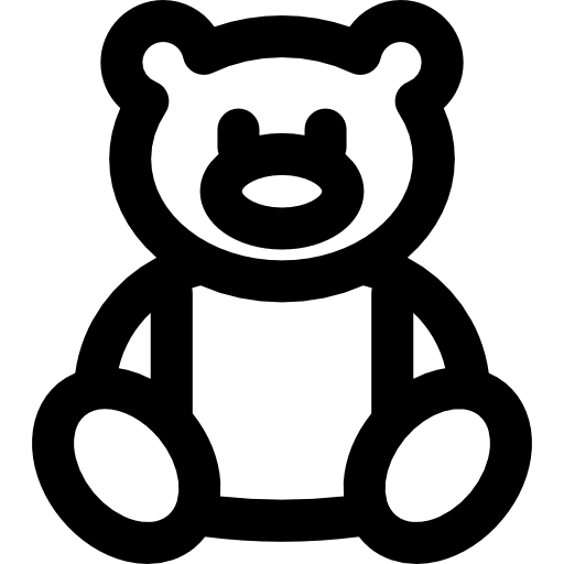 oso de peluche icono gratis