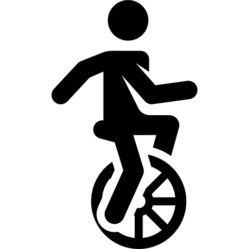 Unicycle free icon Unicycle free icon