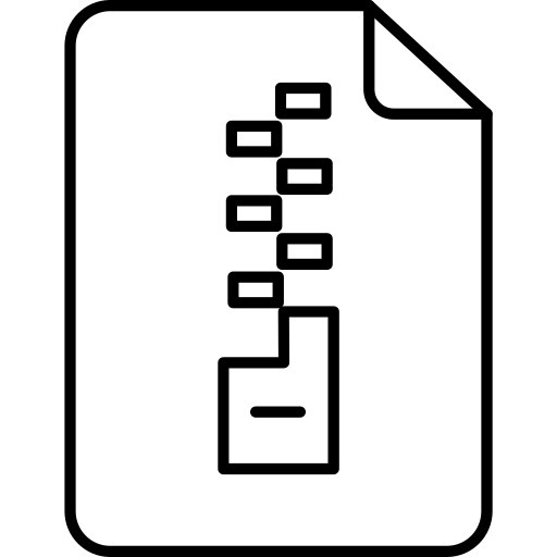 Zip free icon