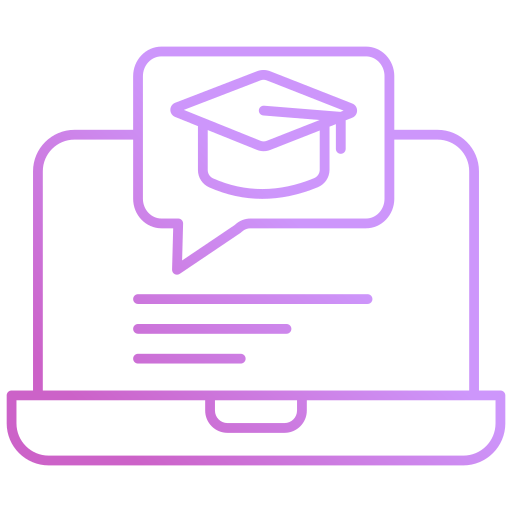 aprendizaje en línea icono gratis