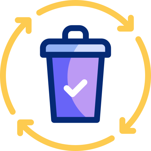 gestión de residuos icono gratis