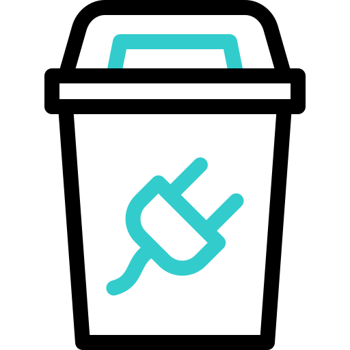 residuos electrónicos icono gratis