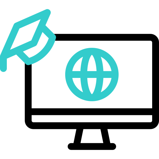 educación en línea icono gratis