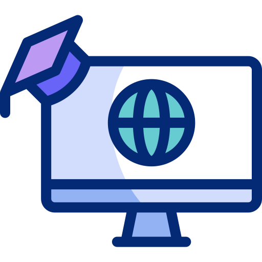 educación en línea icono gratis