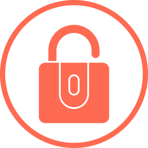 Unlock free icon Unlock free icon