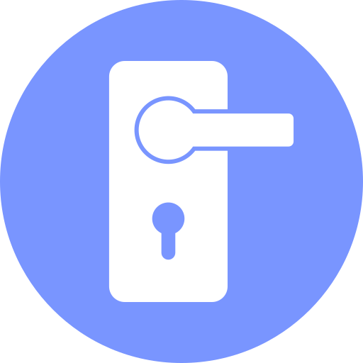 Door lock free icon