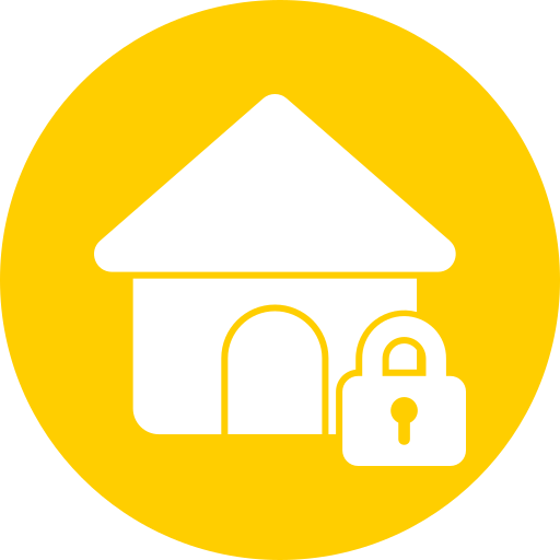 sicherheit zu hause kostenlos Icon sicherheit zu hause kostenlos Icon