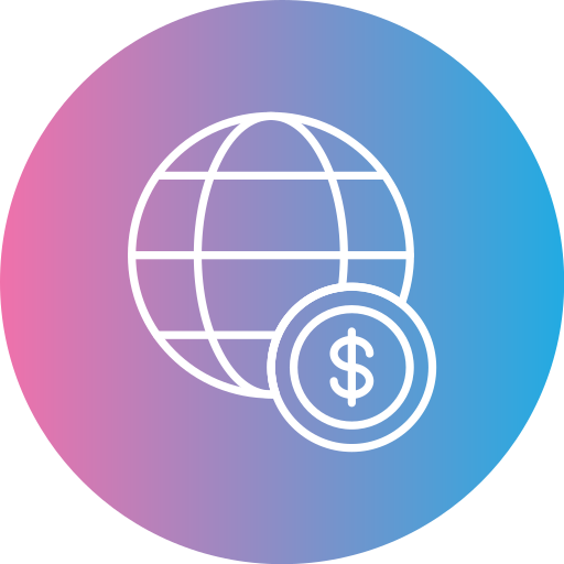 economía global icono gratis