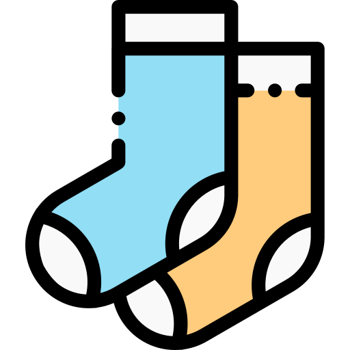 Socks Detailed Rounded Lineal color icon