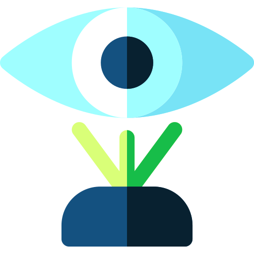 Eye scanner Basic Rounded Flat icon