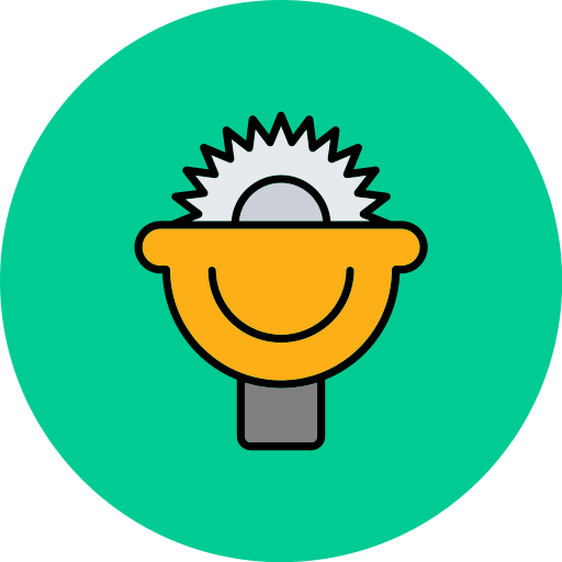 sierra mecánica icono gratis