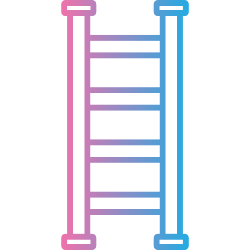 escalera de tijera icono gratis