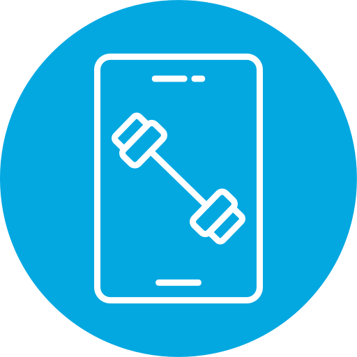 aplicación de fitness icono gratis