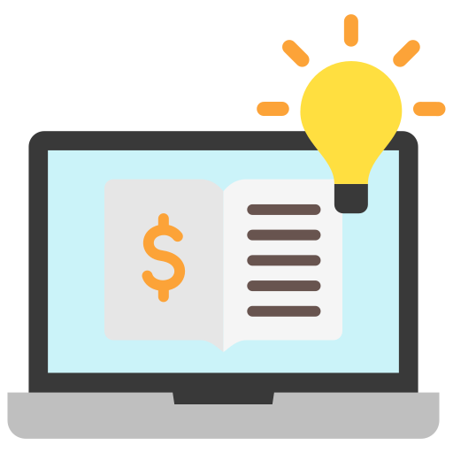 alfabetización financiera icono gratis