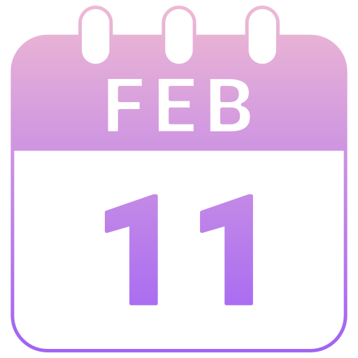 11 de febrero icono gratis