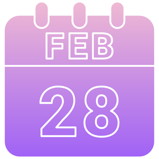 28 de febrero icono gratis