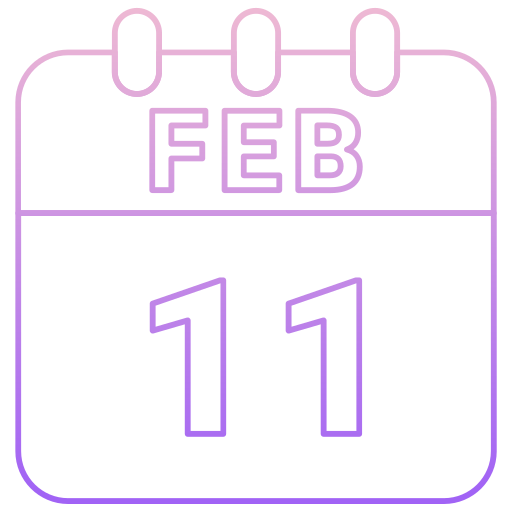 11 de fevereiro grátis ícone 11 de fevereiro grátis ícone