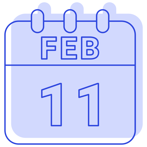 11 de febrero icono gratis