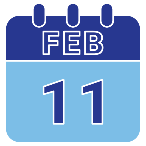11 de fevereiro grátis ícone 11 de fevereiro grátis ícone