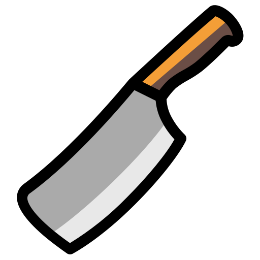 cuchillo de carnicero icono gratis