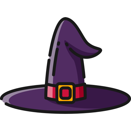 sombrero de bruja icono gratis